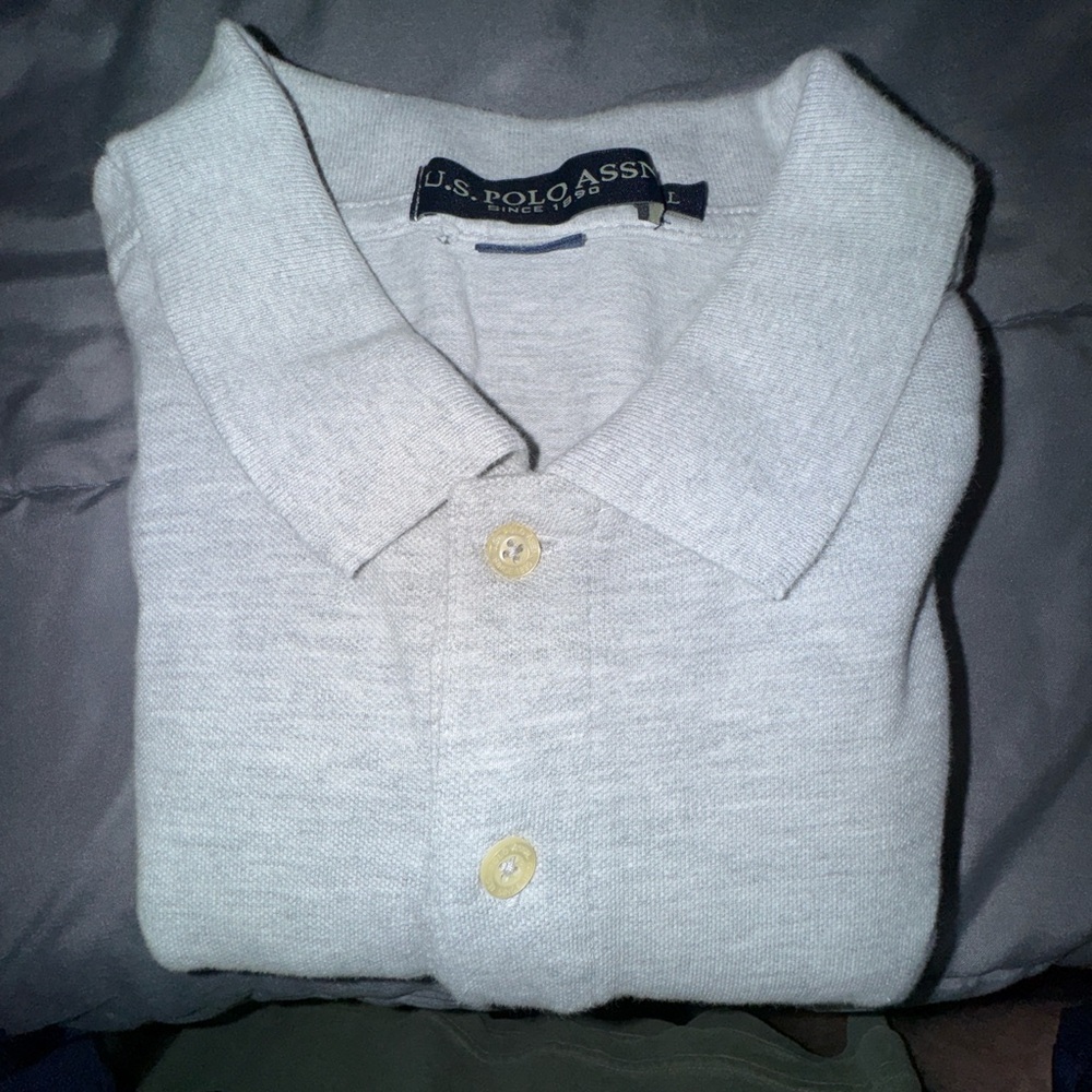 U.S. Polo Assn. Men's Light Gray Polo Shirt